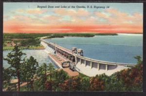 Bagnell Dam and Lake of the Ozarks US Highway Postcard 5990