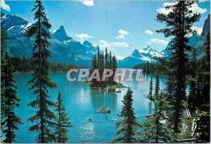 Modern Postcard Maligne Lake Jasper National Park Canada