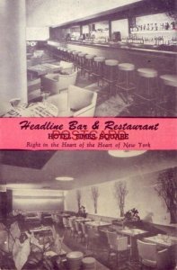 HEADLINE BAR & RESTAURANT - HOTEL TIMES SQUARE, Heart of NEW YORK CITY