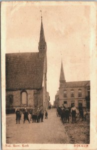 Netherlands Dokkum Nederlands Hervormde Kerk Vintage Postcard 04.09