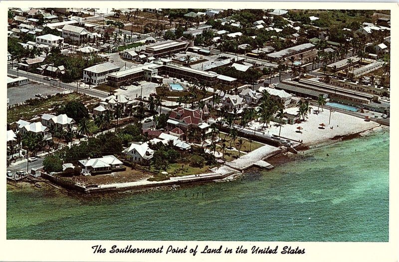 Chrome AERIAL VIEW Key West Florida FL AH8904