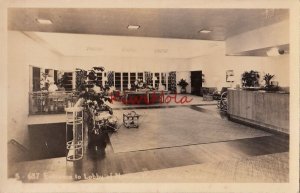 Postcard RPPC Entrance Lobby Naniloa Hotel Hilo Hawaii HI