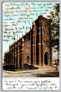 Postcard St. Finbar's Cathedral Charleston South Carolina SC c 1907 UDB Antique