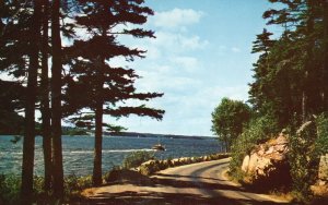 Vintage Postcard 1966 Sargent Drive Somes Sound Mt. Desert Island ME Maine