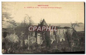 Old Postcard Britain Kerity The ruins of & # 39abbaye Beauport