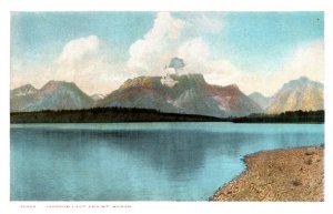 Yellowstone National Park, J.E. Haynes, Jackson Lake and Mt.Moran