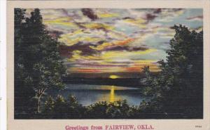 Oklahoma Greetings From Fairview 1941