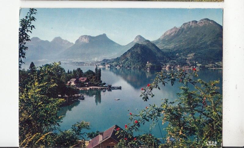 BF31223 lac d annecy baie de talloires et presqui le de  france front/back image