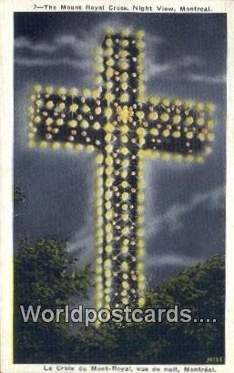 Mount Royal Cross Montreal Canada Unused 