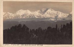 Mountains India Scenic View from Robertson Road Real Photo Postcard J66024