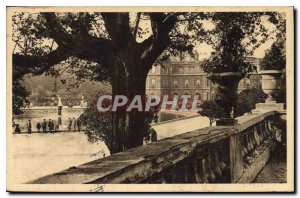 Postcard Old Paris Luxembourg Garden