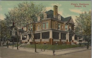 Postcard Flory's Residence Bangor PA