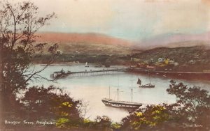 A791 Wales Bangor from Anglesey Boat Pier vintage postcard