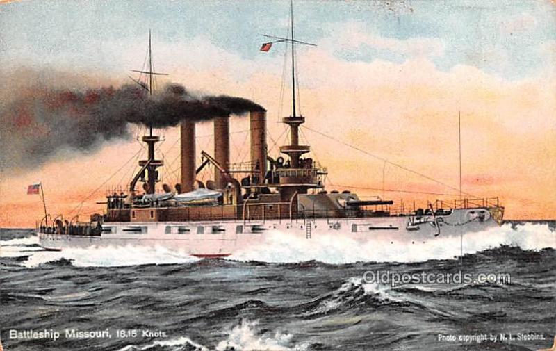 Battleship Missouri Military Battleship Unused 