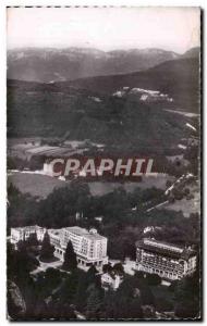 Postcard Old divenne les Bains Ain Aerial view on the Great Hotel and the Jur...