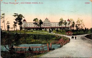 Postcard Piney Woods Inn in Southern Pines, North Carolina