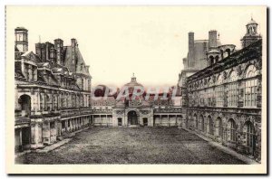 Fontainebleau - Le Chateau - Oval Court - Old Postcard