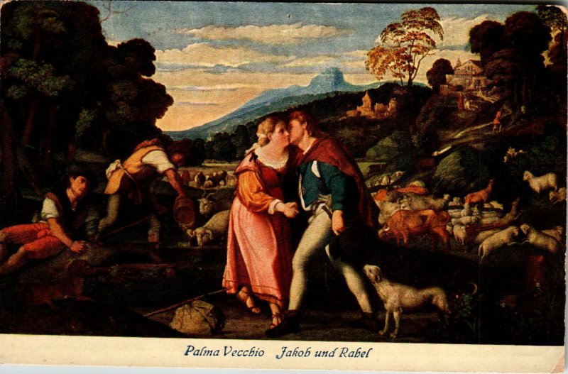 Jacob and Rachel,Palma Vecchio Painting BIN