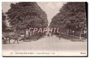 Old Postcard Chalons sur Marne Ormesson Course