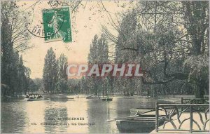 Old Postcard Bois de Vincennes Daumesnil Embarcadere of Islands