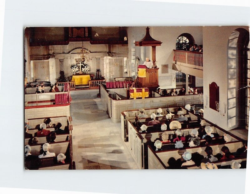 Postcard Bruton Parish Church Williamsburg Virginia USA