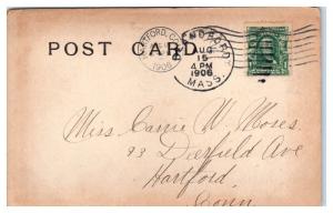 1906 A Blandford, MA Brook Postcard 
