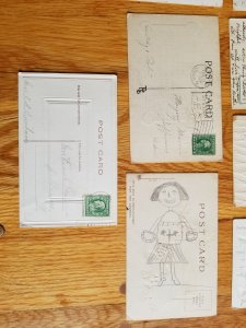 10 Old Embossed Post Cards