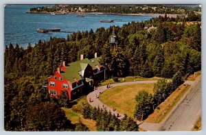 Roosevelt Cottage, Welchpool, Campobello Island NB, 1966 Aerial View Postcard