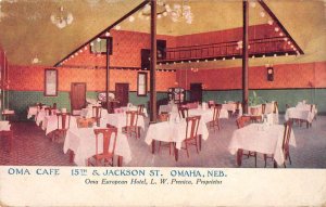 Omaha Nebraska Oma Cafe Dining Room Vintage Postcard AA37068