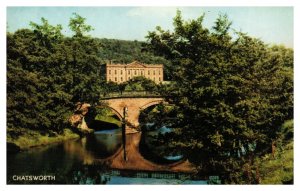 Postcard UK ENG Derbyshire Chatsworth House