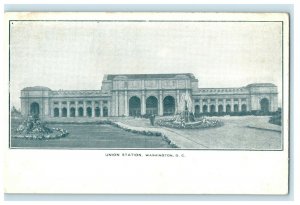 1909 Entrance to Union Station Washington DC Antique Unposted Postcard 