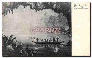 Old Postcard From Han Cave Lake D Boarding