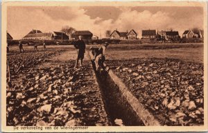 Netherlands De Verkaveling van der Wieringermeer Vintage Postcard C217