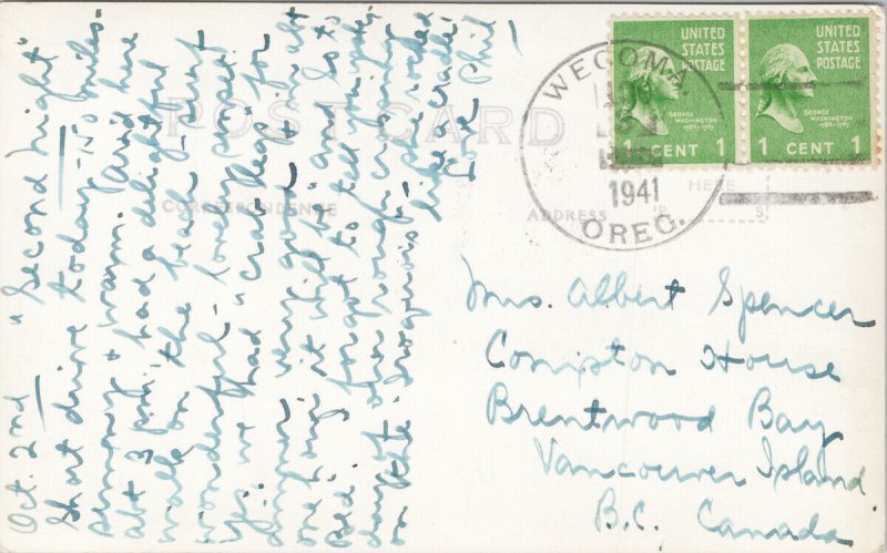 The Dorchester House Oceanlake OR Lincoln City Oregon c1941 RPPC Postcard G35