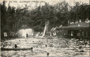 The Pool at Glenwood Springs CO Vintage Postcard U32