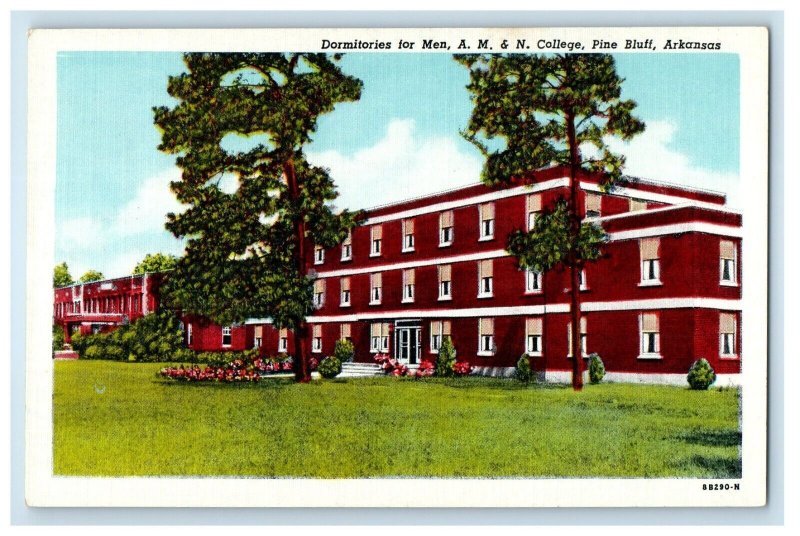 Dormitories For Mens A.M. & N. College Pine Bluff Arkansas AR Vintage Postcard