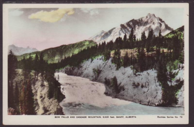 Bow Falls,Cascade Mountain,Alberta,Canada Postcard 