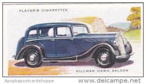 Player Cigarette Card Motor Cars 2nd Series No 22 Hillman Hawk Saloon