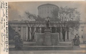 H89/ Columbus Ohio RPPC Postcard c1906 State Capitol Monument 193