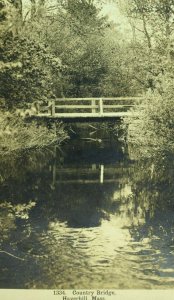 Circa 1910-20 RPPC Country Bridge, Haverhill, MA Real Photo Postcard P37