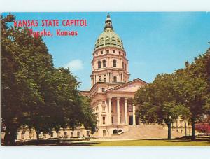 Unused Pre-1980 STATE CAPITOL BUILDING Topeka Kansas KS r9779