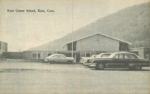 Kent Connecticut Center School Autos Bond Manufacturing 1950s Postcard 21-14207