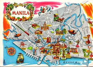 Philippines Map Of Manila 1989