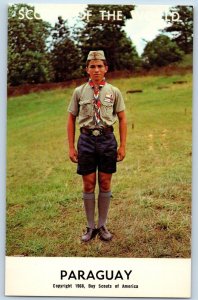 c1968's Paraguay Scouts Of The World Boy Scout Of America Youth Vintage Postcard