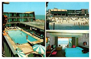 Postcard SWIMMING POOL SCENE Seaside Heights New Jersey NJ AS3088