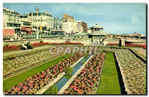 Great Britain Great Britain Old Postcard The sunken gardens Sea Front Brighton