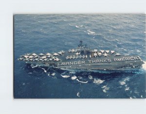 Postcard Ranger Thanks America, U.S.S. Ranger (CV-61)