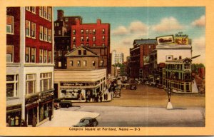 Maine Portland Congress Square Dexter Press