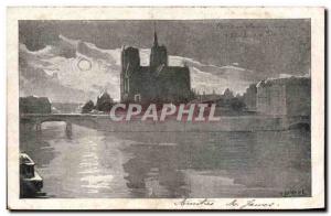 Paris Old Postcard Notre Dame