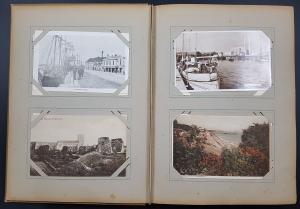 Vintage Tuck Postcard Album, 112 Cards, Much Poole & Bournemouth Most pre 1930  